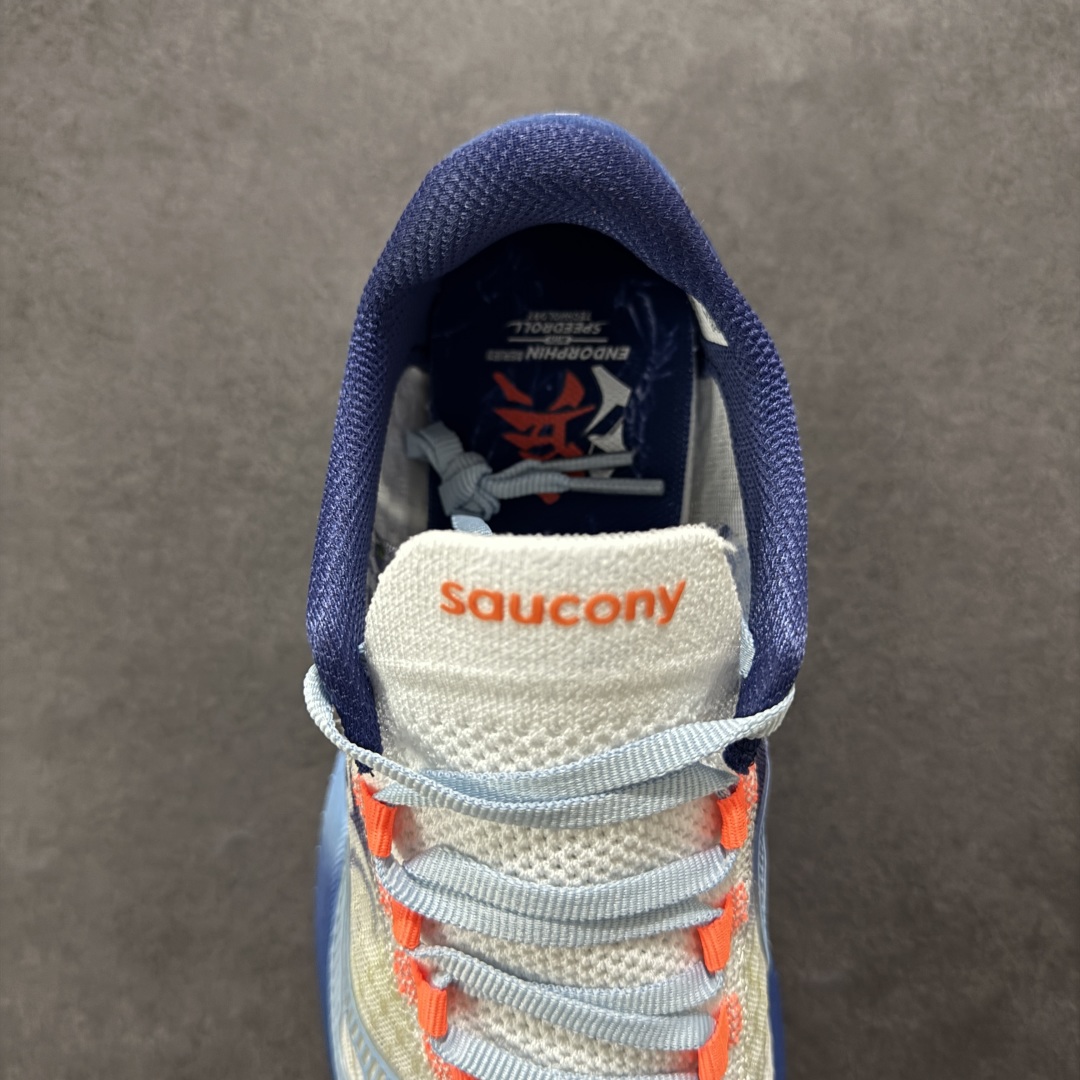 图片[7]-【GX纯原版】SAUCONY索康尼 ENDORPHIN PRO4 啡鹏系列 男女低帮缓震跑步鞋 注意区分市场公司级 品质细节有明显区别 索康尼推出的跑鞋是一款外观激进但脚感舒适的跑鞋 采用了全新的中底设计和鞋面工程 保留了软弹脚感和稳定支撑 适合进阶跑者和喜欢软弹脚感的跑者选择 尺码：36-45带半码-选品中心