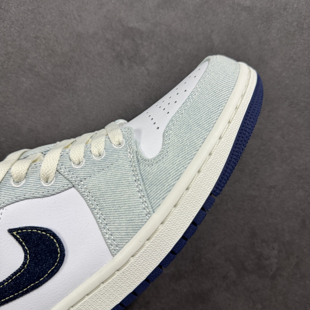 图片[5]-【小dt版本】Air Jordan AJ1 Low 低帮 白蓝牛仔 IH0648-141 全新流水线出品 DT版本唯一平替选择 市场第二梯队最强版 全部原鞋开发 原楦原纸板开发 全鞋电脑针车 原厂内置全掌气垫 原盒内在原标 唯一Zp原版鞋带绑法 免检产品 全新2022版型 全头层皮料 完美零毛边处理 原厂配置全掌气垫 价格定位良心 尺码：36 36.5 37.5 38 38.5 39 40 40.5 41 42 42.5 43 44 44.5 45 46-选品中心