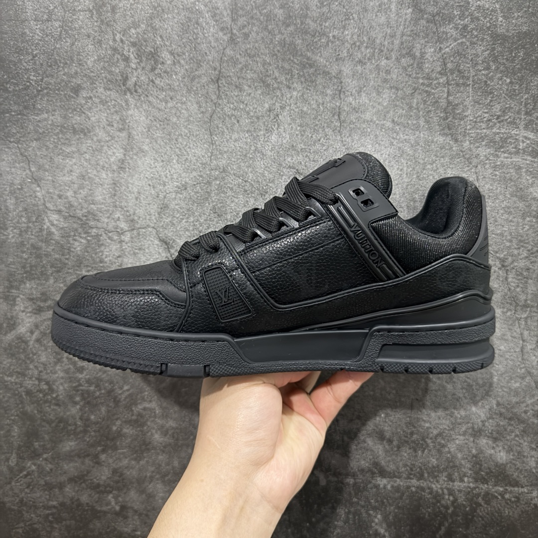 580 佛山顶级超A版Louis Vuitton LV Trainer系列 黑色暗花