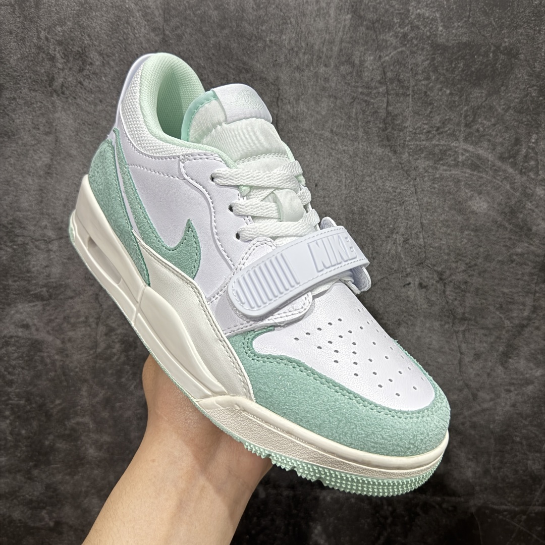 纯原N版Air Jordan Legacy AJ312 Low 低帮复古篮球鞋 白绿 FQ7827-103