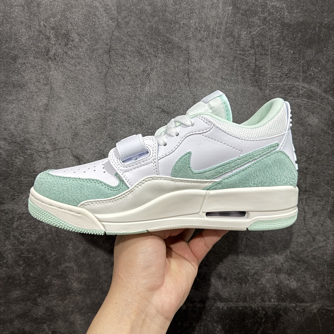 纯原N版Air Jordan Legacy AJ312 Low 低帮复古篮球鞋 白绿 FQ7827-103