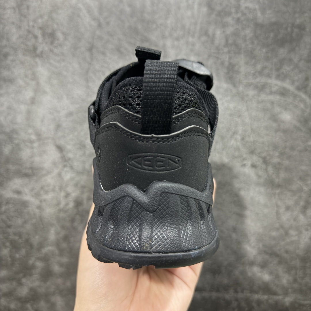 图片[4]-【绿x版】KEEN Hoodzerra SANDAL 百搭舒适 耐磨透气 低帮 生活休闲鞋 男女同款 黑色 科恩日系街头魔术扣夏日休闲凉鞋 1030481  官网一致包装 原版鞋垫舒适度一级棒 回弹好 牛皮鞋身的包裹性hin好，透气舒适  徒步登山 citywalk选它准没错，鞋底足够软，回弹性不错  尺码：36 36.5 37.5 38 38.5 39 39.5 40-选品中心