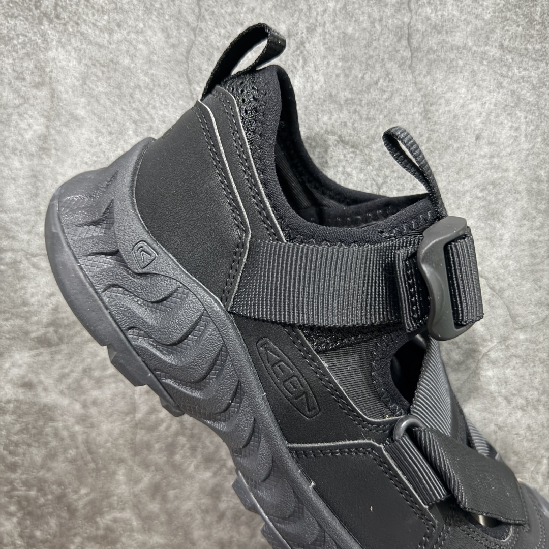 图片[7]-【绿x版】KEEN Hoodzerra SANDAL 百搭舒适 耐磨透气 低帮 生活休闲鞋 男女同款 黑色 科恩日系街头魔术扣夏日休闲凉鞋 1030481  官网一致包装 原版鞋垫舒适度一级棒 回弹好 牛皮鞋身的包裹性hin好，透气舒适  徒步登山 citywalk选它准没错，鞋底足够软，回弹性不错  尺码：36 36.5 37.5 38 38.5 39 39.5 40-选品中心