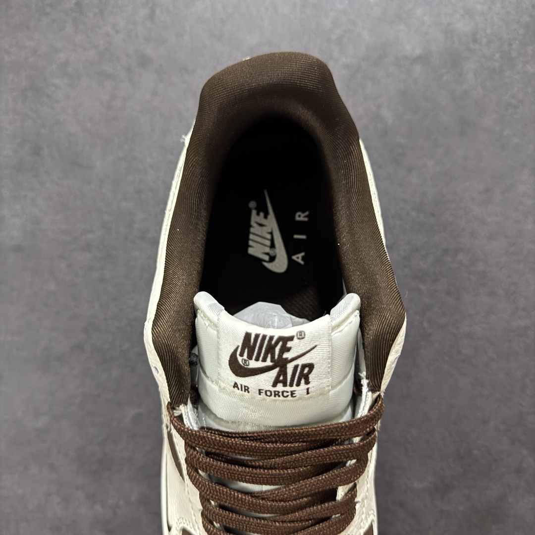 定制版海外限量发售NIke Air Force 1 '07 Low “Bape联名——米棕涂鸦勾”空军一号 DF0188-061