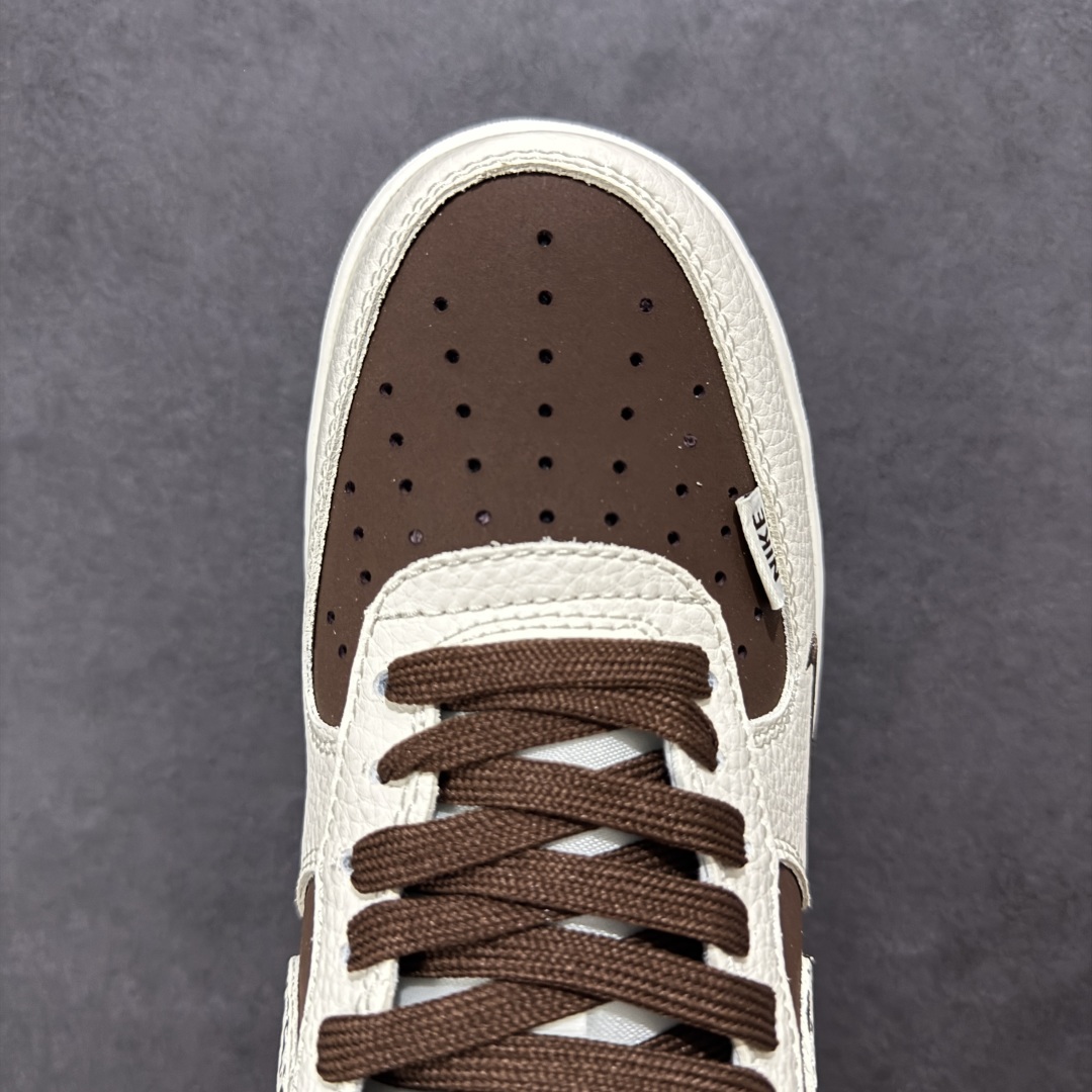 定制版海外限量发售NIke Air Force 1 '07 Low “Bape联名——米棕涂鸦勾”空军一号 DF0188-061