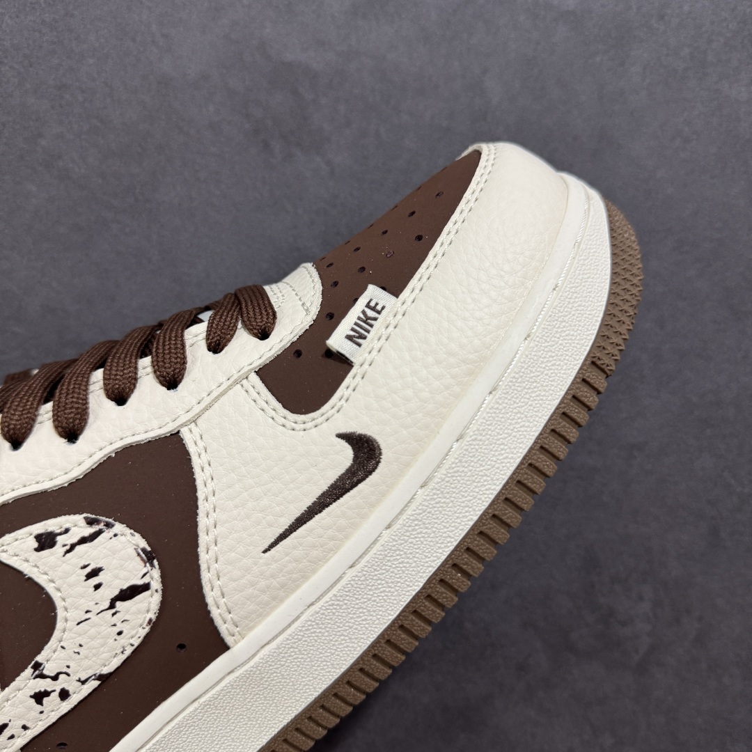 定制版海外限量发售NIke Air Force 1 '07 Low “Bape联名——米棕涂鸦勾”空军一号 DF0188-061