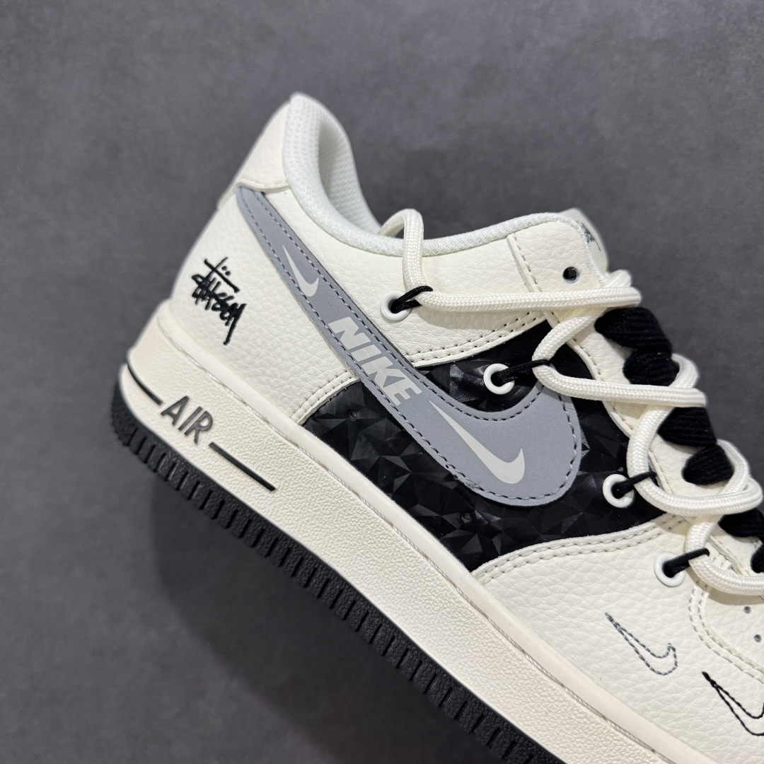 260 NIke Air Force 1 '07 Low “斯图西联名——黑钻石抽绳”空军一号 低帮 运动鞋 休闲鞋 DM6868-073