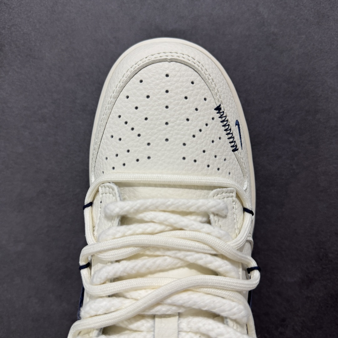 定制版Nike SB Dunk Low Sup系列 绑带米白藏蓝勾 周年高端定制 低帮休闲板鞋 YX5066-279