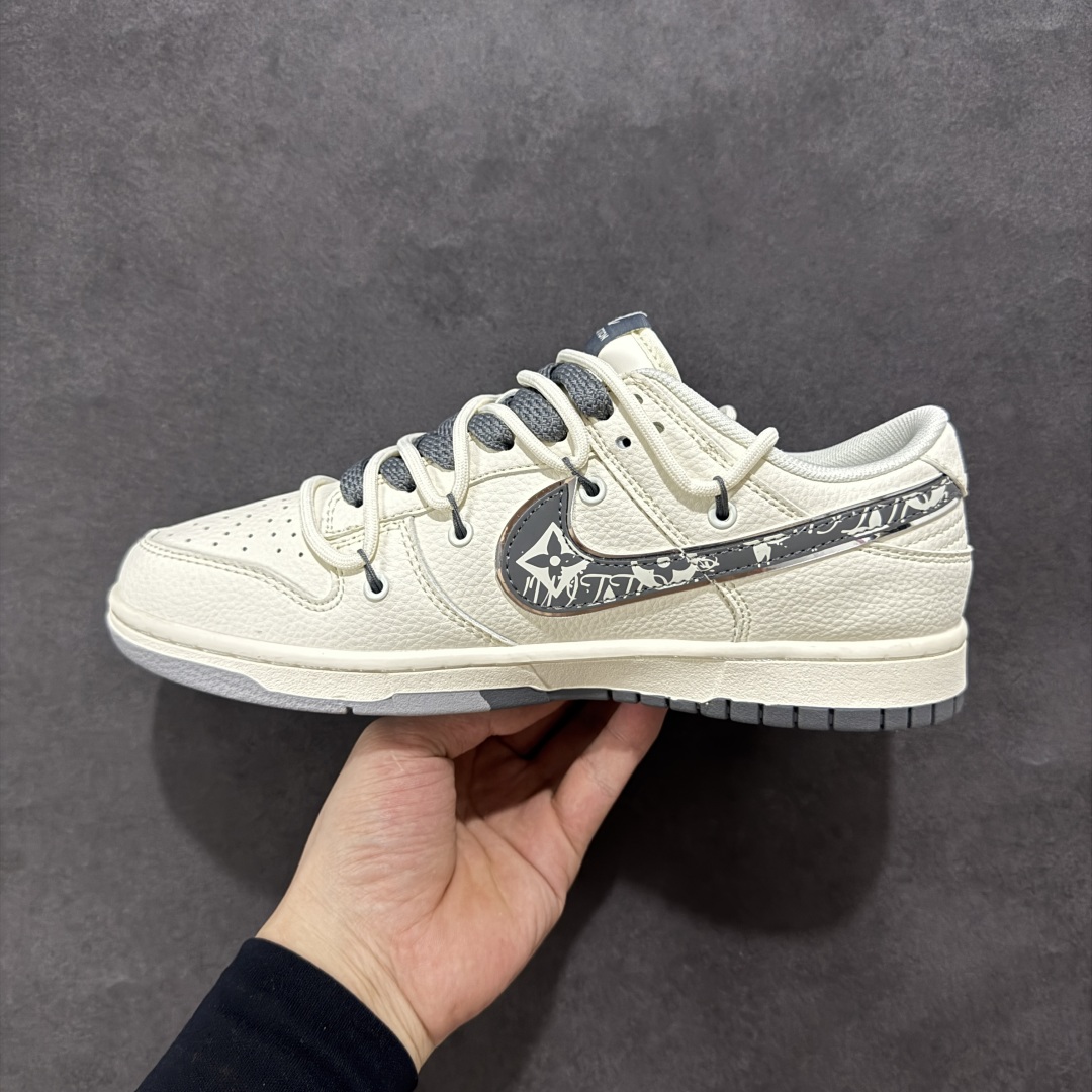 Nike SB Dunk Low“LV系列——绑带涂鸦灰勾” 周年高端定制 低帮休闲板鞋 DM6868-082