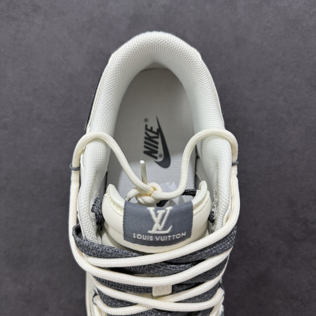Nike SB Dunk Low“LV系列——绑带涂鸦灰勾” 周年高端定制 低帮休闲板鞋 DM6868-082