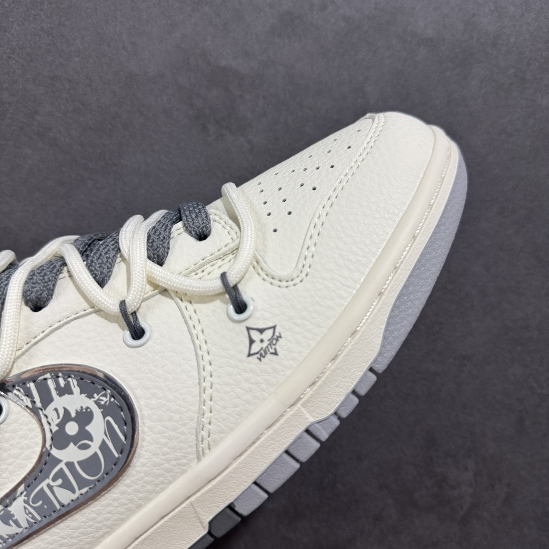 Nike SB Dunk Low“LV系列——绑带涂鸦灰勾” 周年高端定制 低帮休闲板鞋 DM6868-082