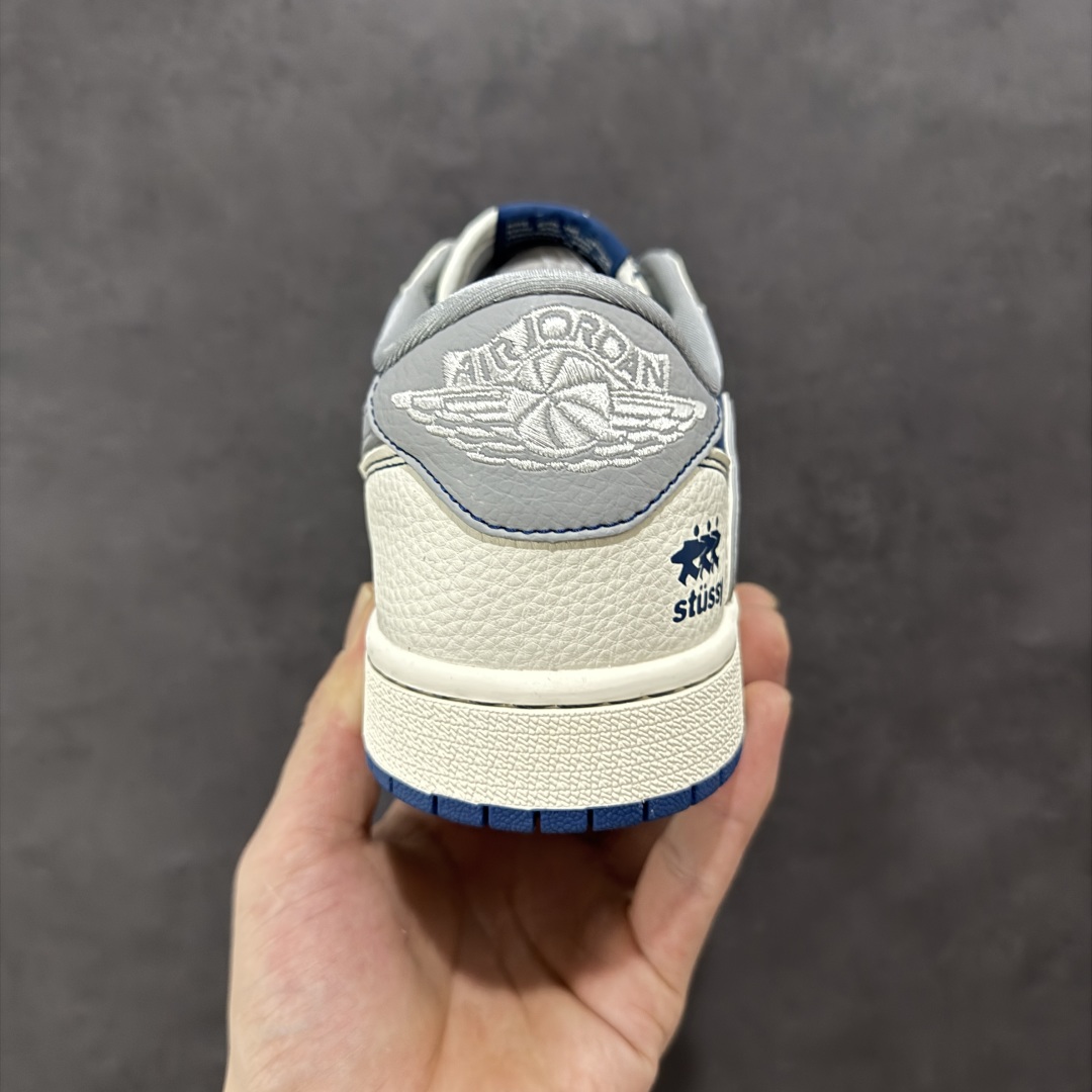 定制版Air Jordan 1 Low 定制配色 Stussy联名 乔1 AJ1经典倒钩低帮休闲百搭板鞋 ZH2598-245