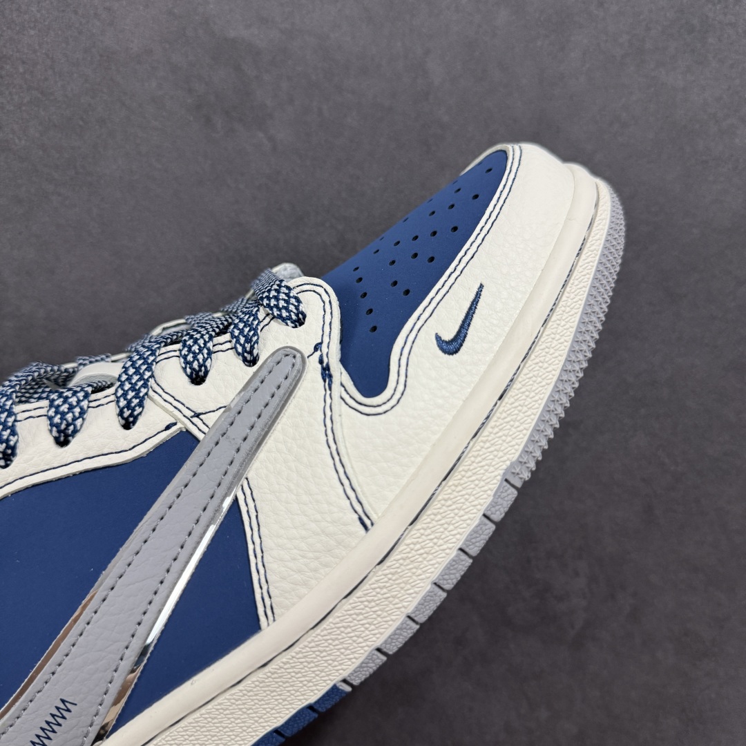 定制版Air Jordan 1 Low 定制配色 Stussy联名 乔1 AJ1经典倒钩低帮休闲百搭板鞋 ZH2598-245