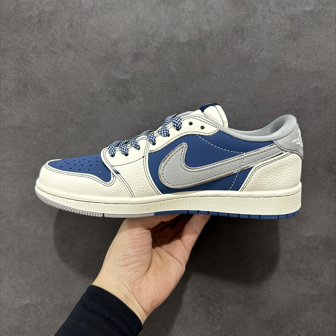 定制版Air Jordan 1 Low 定制配色 Stussy联名 乔1 AJ1经典倒钩低帮休闲百搭板鞋 ZH2598-245