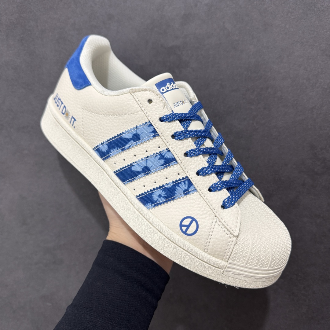 定制版AD Originals Superstar x Nike x Peaceminusone 白蓝 AD0003