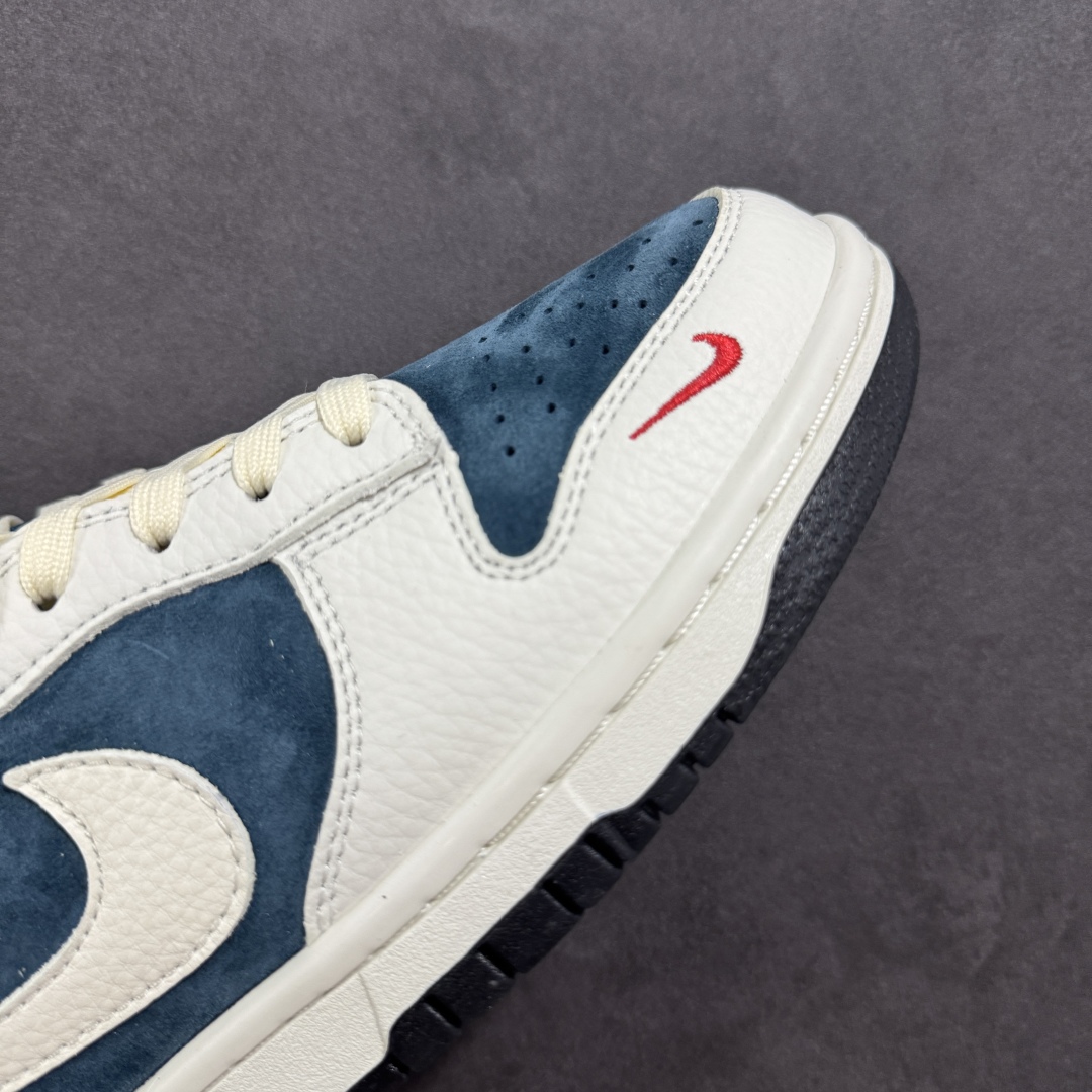 定制版Nk SB Dunk Low 斯图西联名---中八藏青米白 周年高端定制 低帮休闲板鞋 CY5979-106