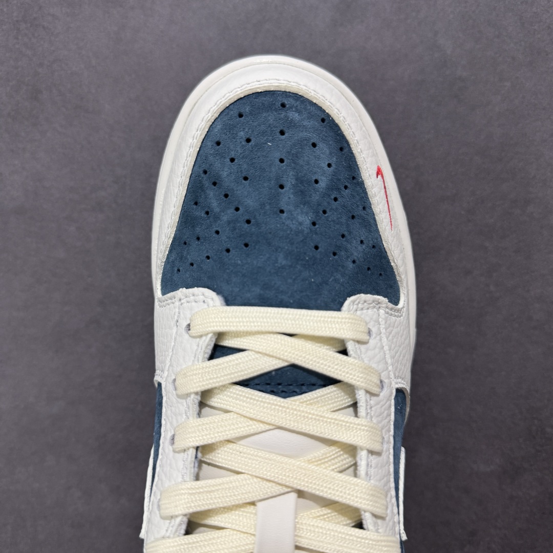 定制版Nk SB Dunk Low 斯图西联名---中八藏青米白 周年高端定制 低帮休闲板鞋 CY5979-106