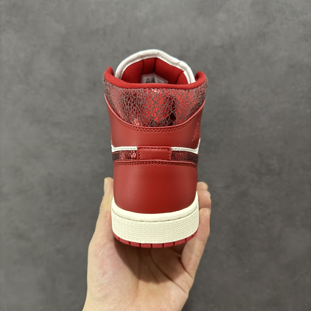 纯原K版Air Jordan AJ1 Mid 中帮 白红 HJ9337-106