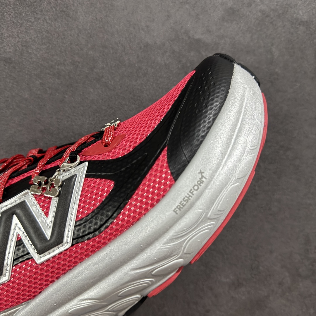 GANNI x New Balance NB Fresh Foam Trainer 联名舒适百搭防滑耐磨低帮跑步鞋 黑红白