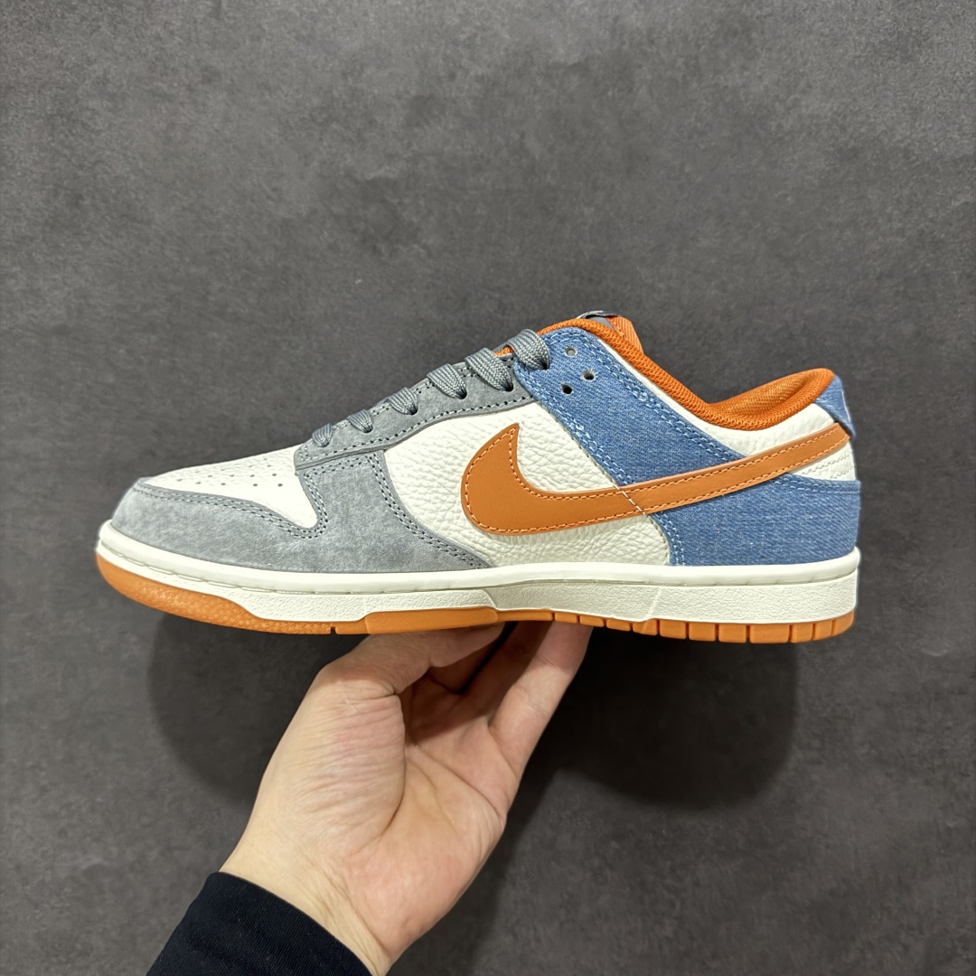 200 定制版Nk SB Dunk Low 北面联名---白蓝橙勾 周年高端定制 低帮休闲板鞋 CY5979-104