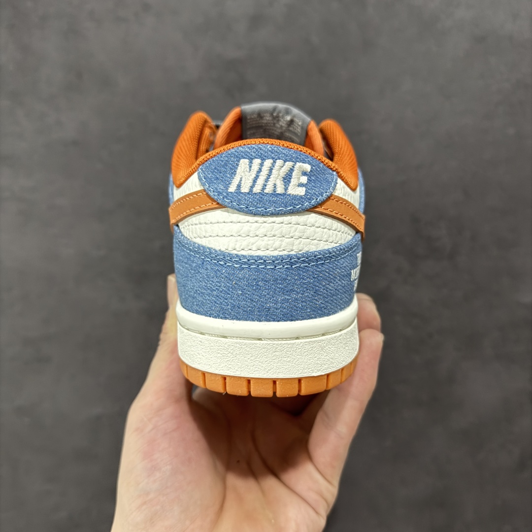 200 定制版Nk SB Dunk Low 北面联名---白蓝橙勾 周年高端定制 低帮休闲板鞋 CY5979-104