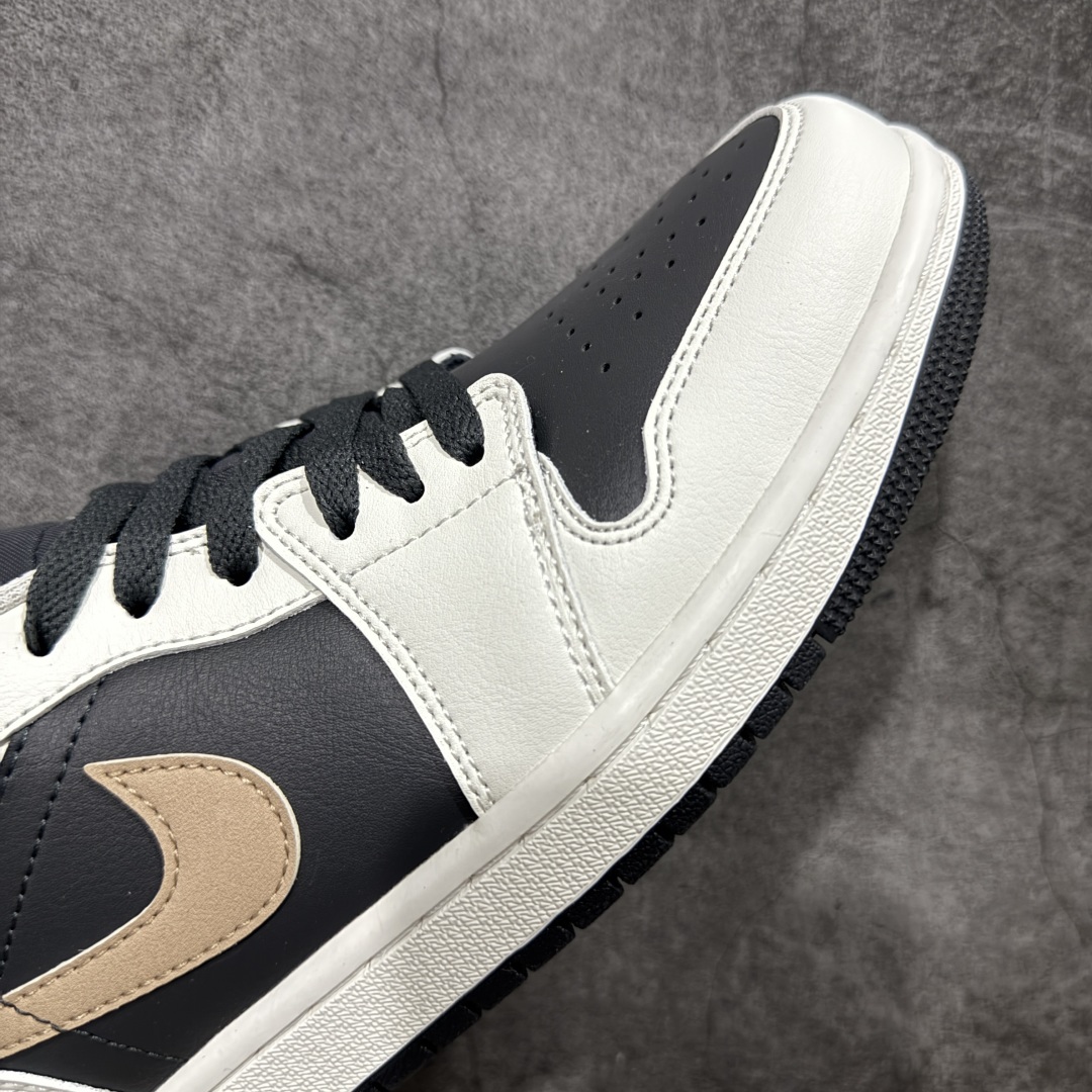 图片[6]-【K版】Air Jordan AJ1 Low 低帮米棕黑金IH0649-021 全新流水线出品 DT版本唯一平替选择 市场第二梯队最强版 全部原鞋开发 原楦原纸板开发 全鞋电脑针车 原厂内置全掌气垫 原盒内在原标 唯一Zp原版鞋带绑法 免检产品 全新2022版型 全头层皮料 完美零毛边处理 原厂配置全掌气垫 价格定位良心 几十个配色陆续出货 尺码：36 36.5 37.5 38 38.5 39 40 40.5 41 42 42.5 43 44 44.5 45 46-选品中心