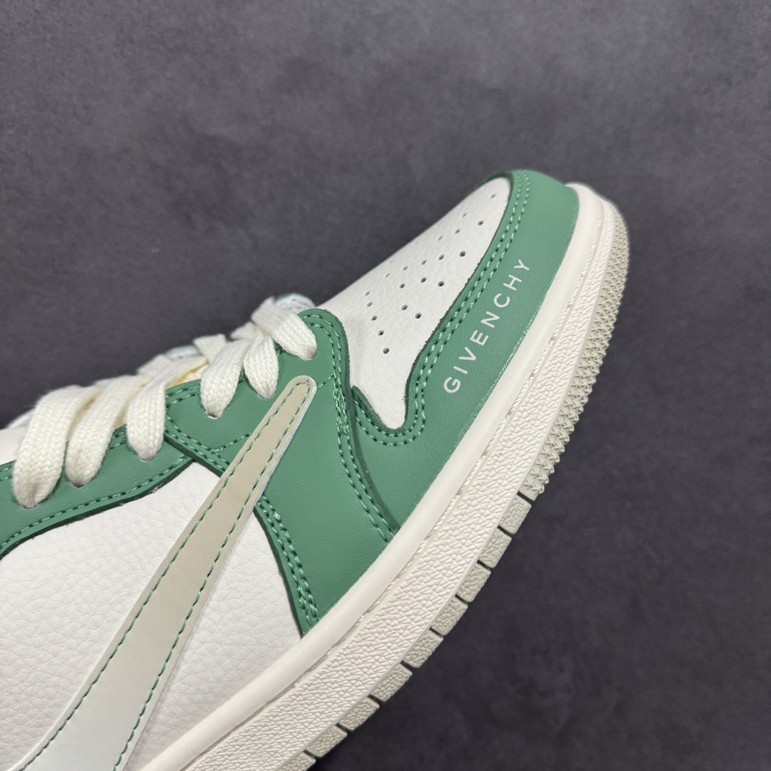  
【定制版】Air Jordan 1 Supreme*纪梵希联名,设计师DIY高端定制 高级绿搭配闪灰
