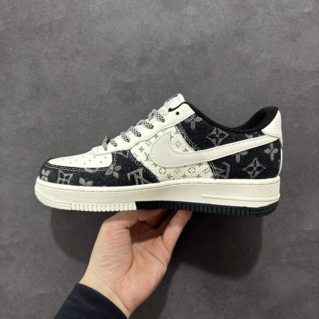  
【定制版】Nike Air Force 1'07 Low LV联名 双拼印花牛仔 空军一号低帮休闲板