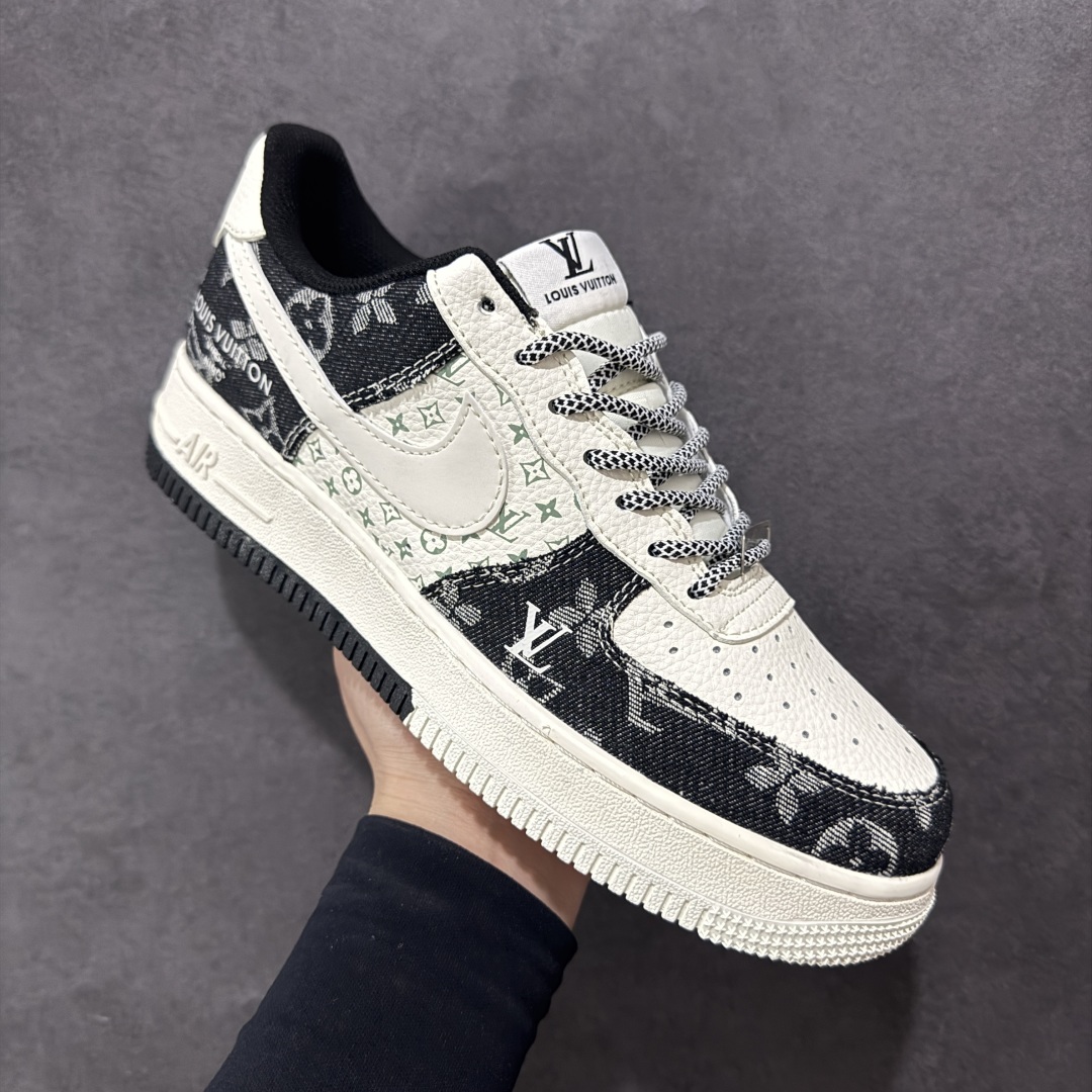 
【定制版】Nike Air Force 1'07 Low LV联名 双拼印花牛仔 空军一号低帮休闲板