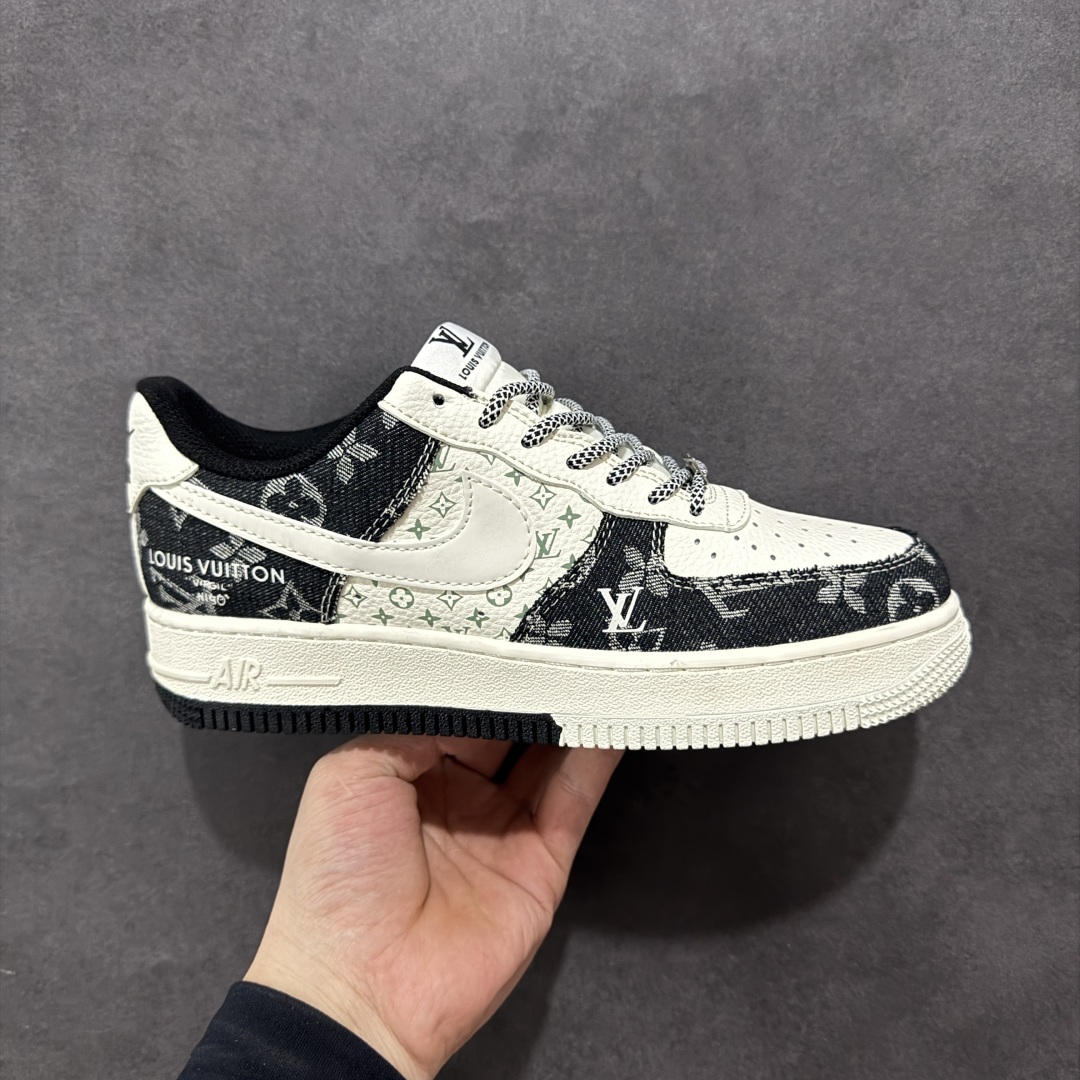  
【定制版】Nike Air Force 1'07 Low LV联名 双拼印花牛仔 空军一号低帮休闲板