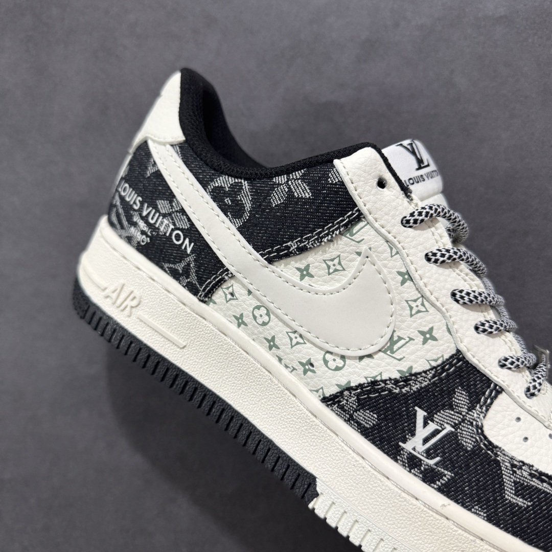  
【定制版】Nike Air Force 1'07 Low LV联名 双拼印花牛仔 空军一号低帮休闲板