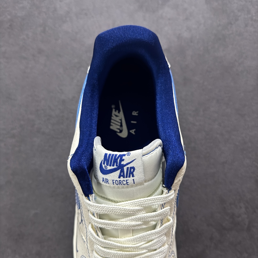  
【定制版】Nike Air Force 1'07 Low 耐克联名 蓝线鬼脸 空军一号低帮休闲板鞋 