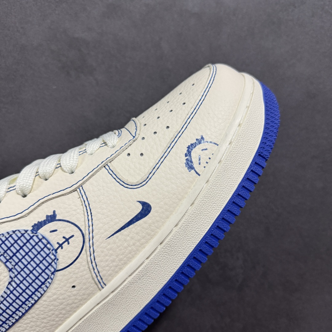  
【定制版】Nike Air Force 1'07 Low 耐克联名 蓝线鬼脸 空军一号低帮休闲板鞋 