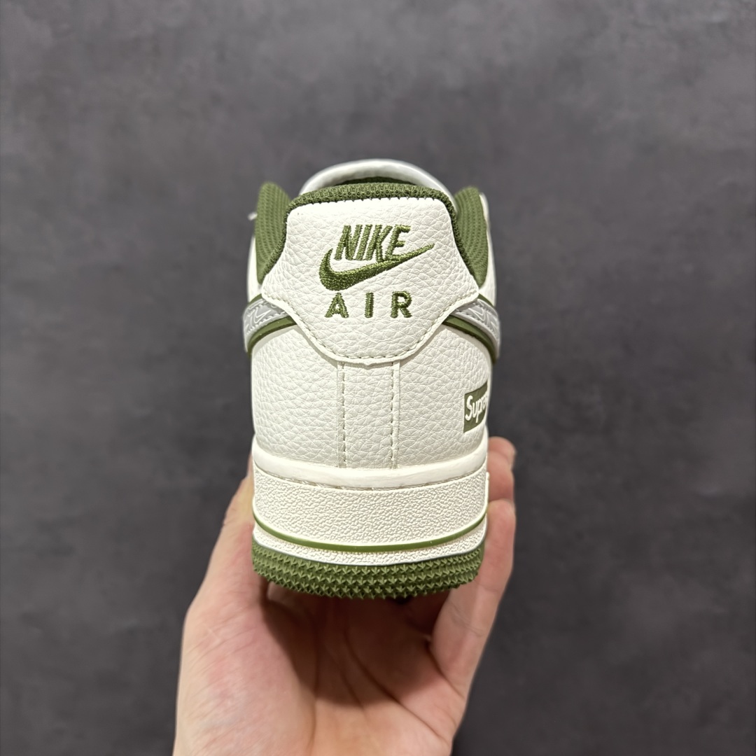  
【定制版】Nike Air Force 1'07 Low Supreme联名 军绿多重勾 空军一号低