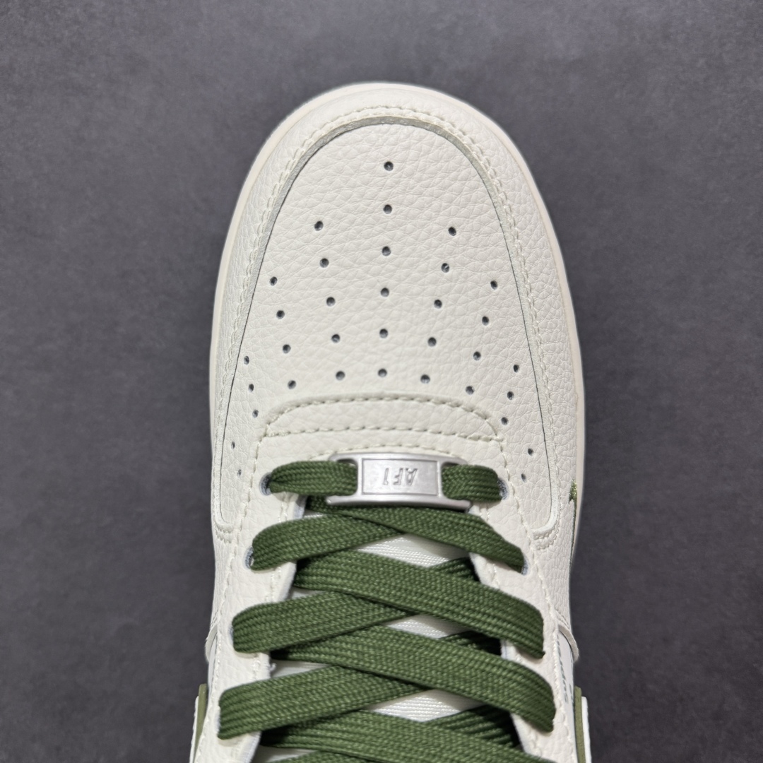  
【定制版】Nike Air Force 1'07 Low Supreme联名 军绿多重勾 空军一号低