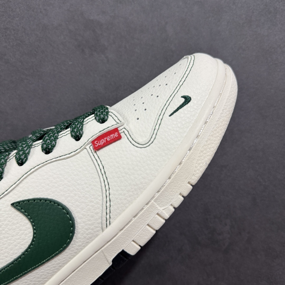  
【定制版】Nike SB Dunk Low Sup系列 米白绿勾 空军一号低帮休闲板鞋 FC1688