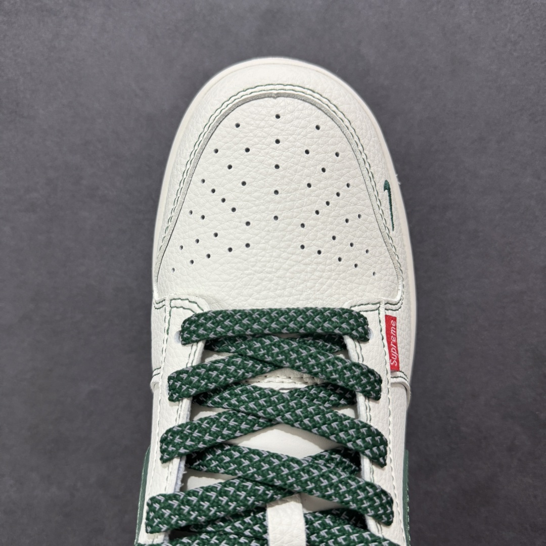  
【定制版】Nike SB Dunk Low Sup系列 米白绿勾 空军一号低帮休闲板鞋 FC1688