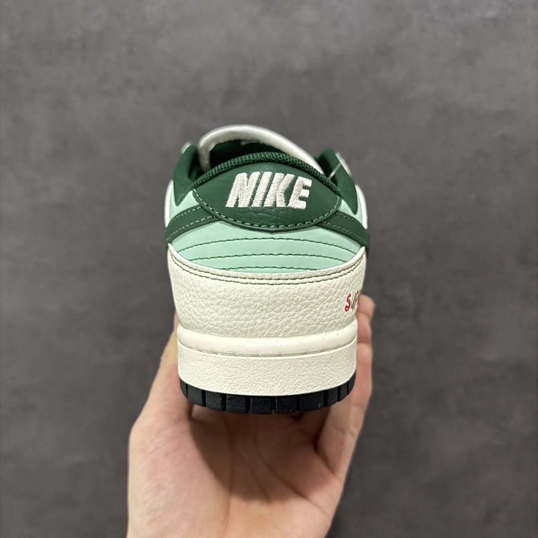  
【定制版】Nike SB Dunk Low Sup系列 米白绿勾 空军一号低帮休闲板鞋 FC1688