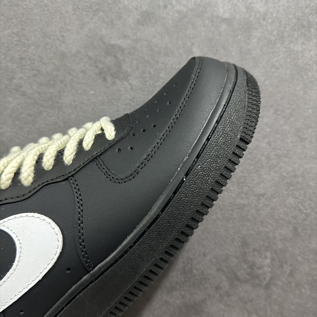 定制版Nike Air Force 1'07 Low 黑白麻绳 空军一号低帮休闲板鞋 ZH0316-073