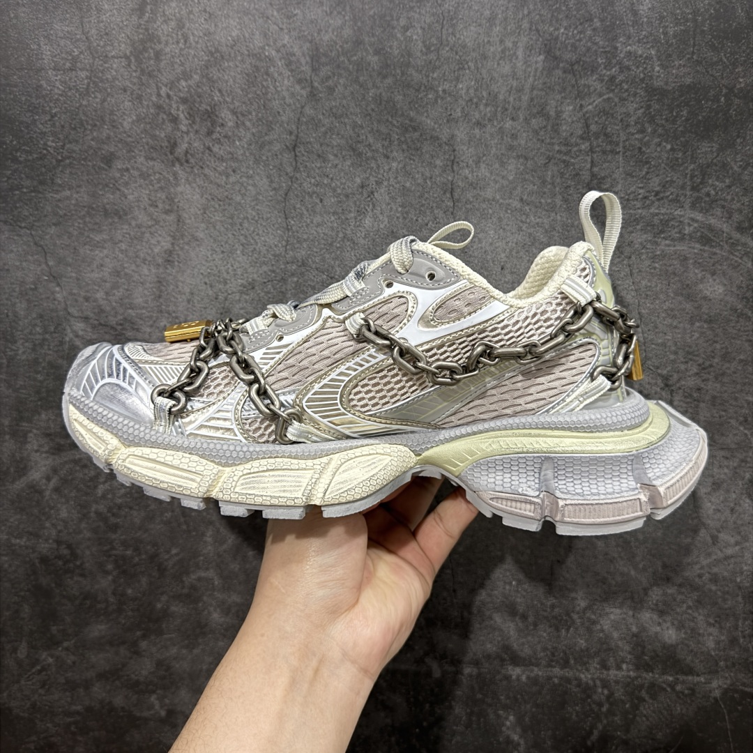 VG零售版BALENCIAGA 3XL Sneakers 巴黎世家十代网布系带低帮走秀复古老爹鞋