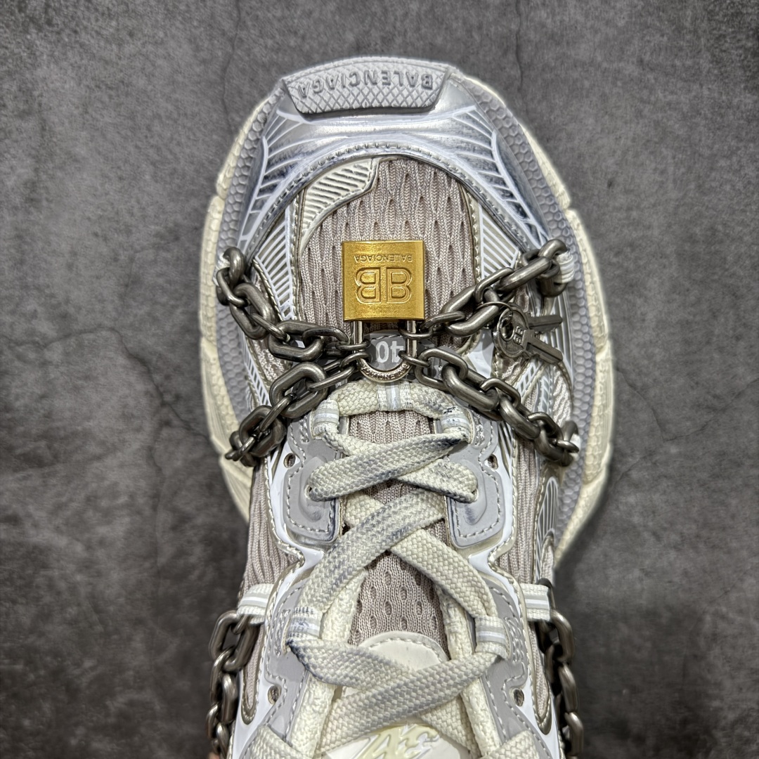 VG零售版BALENCIAGA 3XL Sneakers 巴黎世家十代网布系带低帮走秀复古老爹鞋
