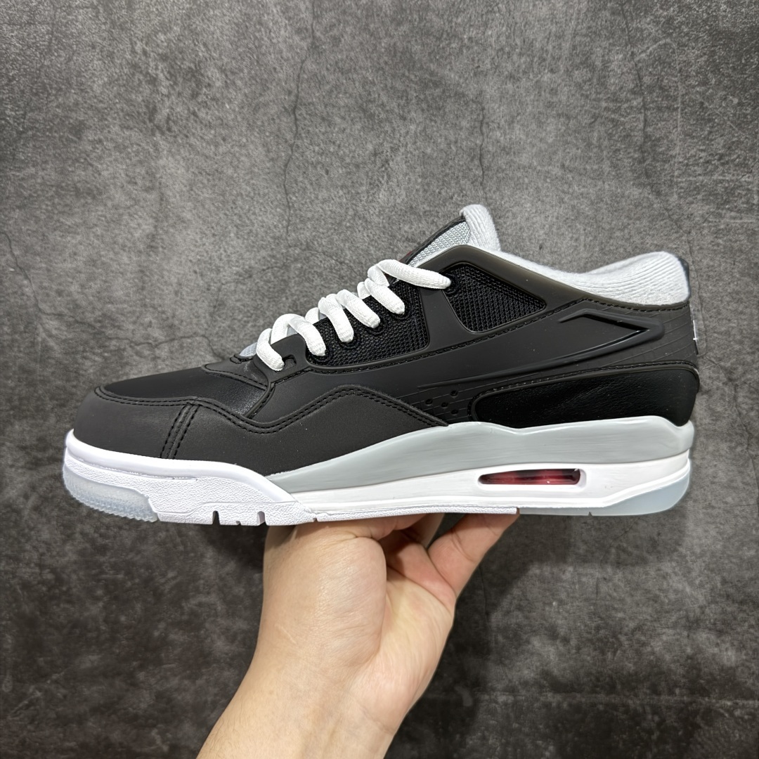 【纯原版】Air Jordan AJ4 RM 重置 重制版低帮复古篮球鞋 黑银反光HV5184-010
