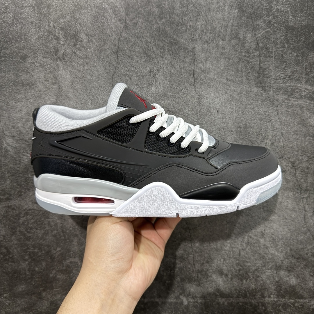 【纯原版】Air Jordan AJ4 RM 重置 重制版低帮复古篮球鞋 黑银反光HV5184-010