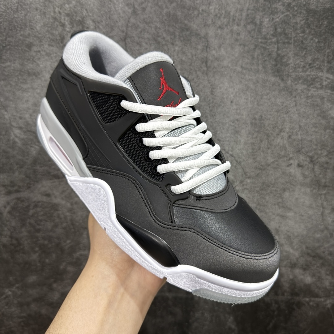 【纯原版】Air Jordan AJ4 RM 重置 重制版低帮复古篮球鞋 黑银反光HV5184-010