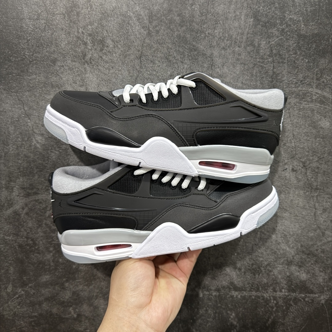 【纯原版】Air Jordan AJ4 RM 重置 重制版低帮复古篮球鞋 黑银反光HV5184-010