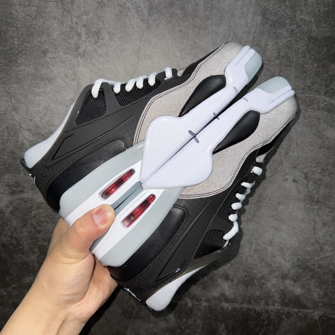 【纯原版】Air Jordan AJ4 RM 重置 重制版低帮复古篮球鞋 黑银反光HV5184-010