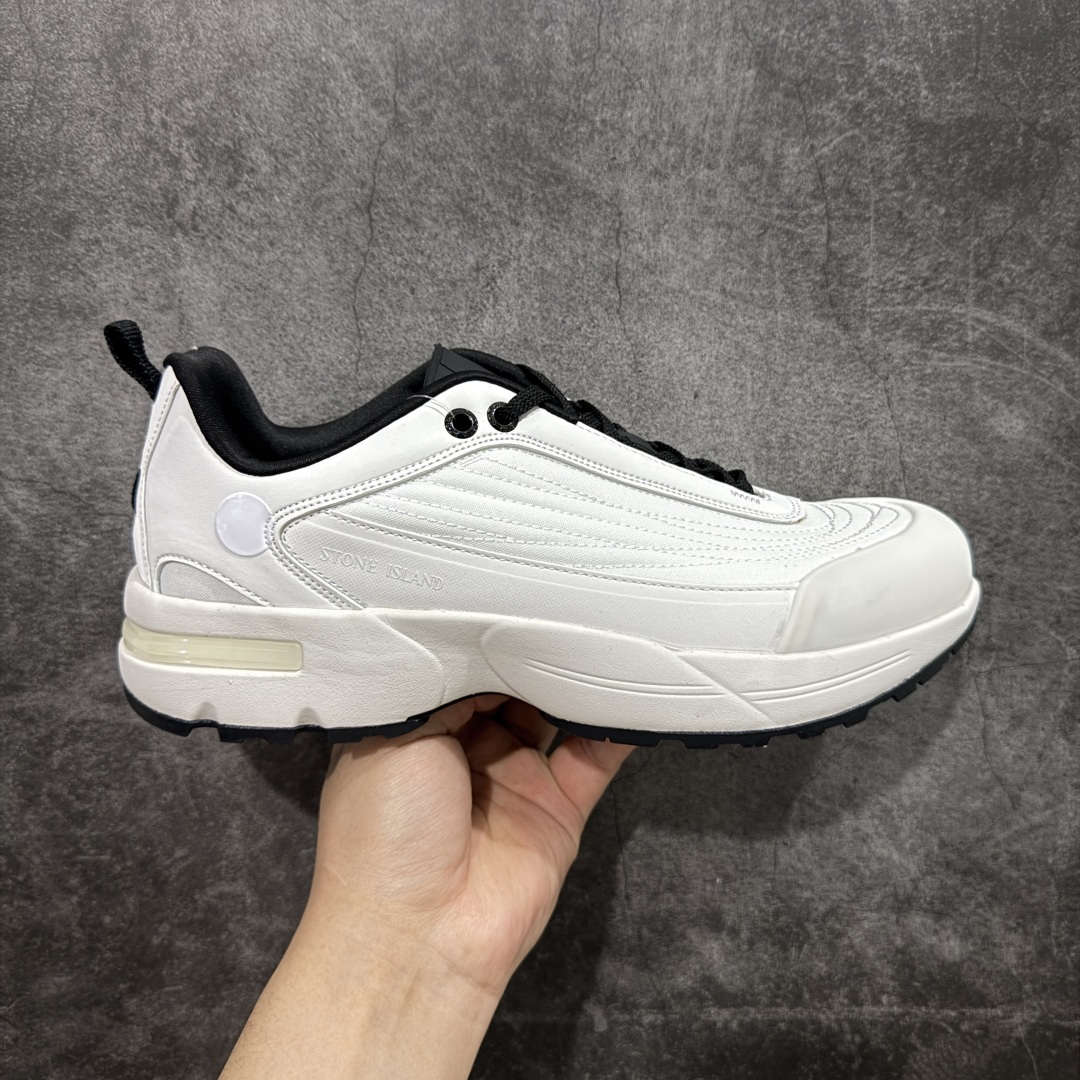  
【K版纯原】Stone Island Grime Panelled 石头岛灰白黑舒适时尚低帮生活休闲