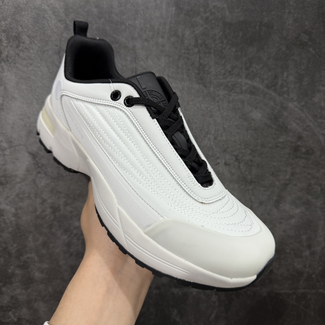  
【K版纯原】Stone Island Grime Panelled 石头岛灰白黑舒适时尚低帮生活休闲