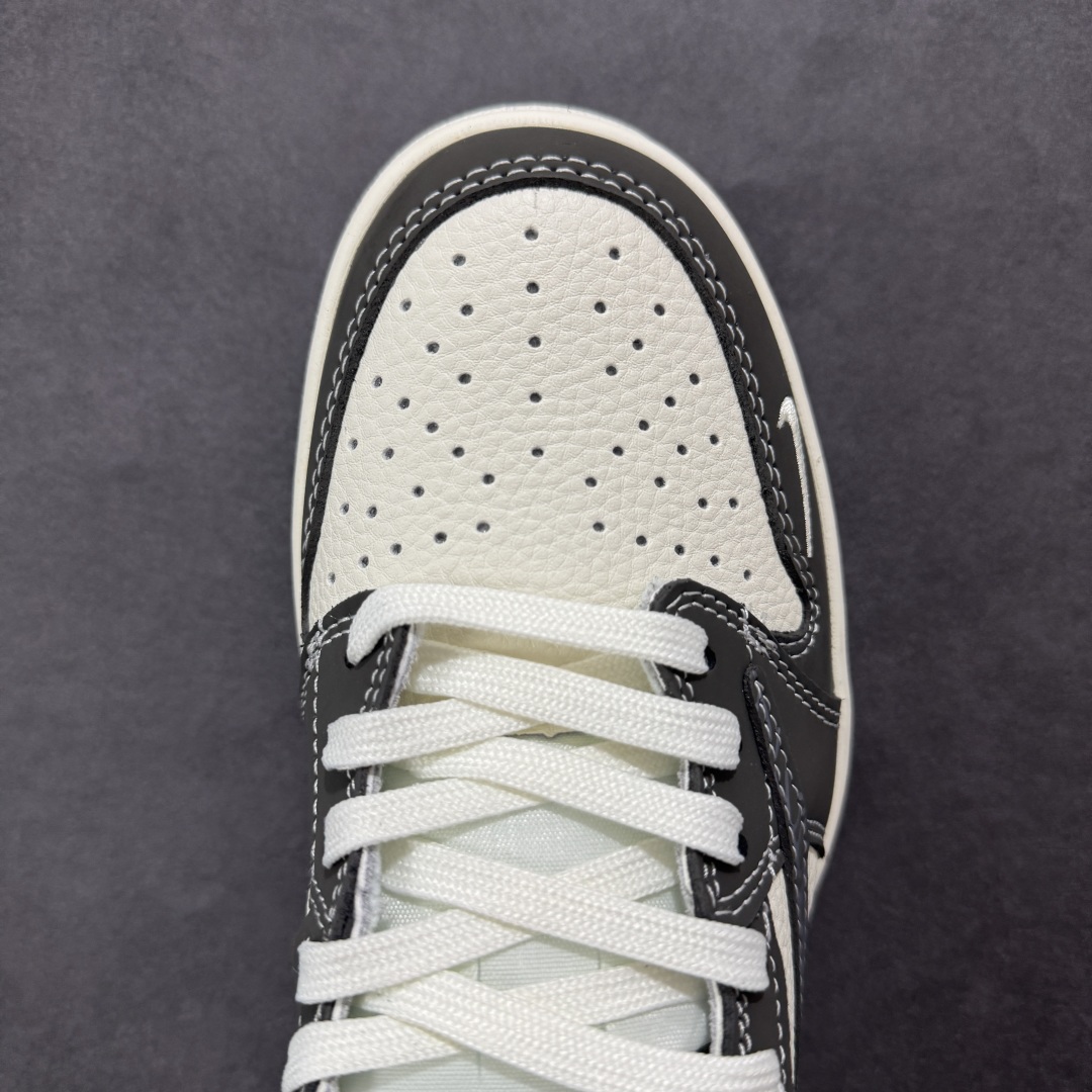 定制版Travis Scott x Fragment Design x Air Jordan 1 Low SP AJ1 迪奥联名 米灰字母勾 低帮文化休闲板鞋 XS2024-039