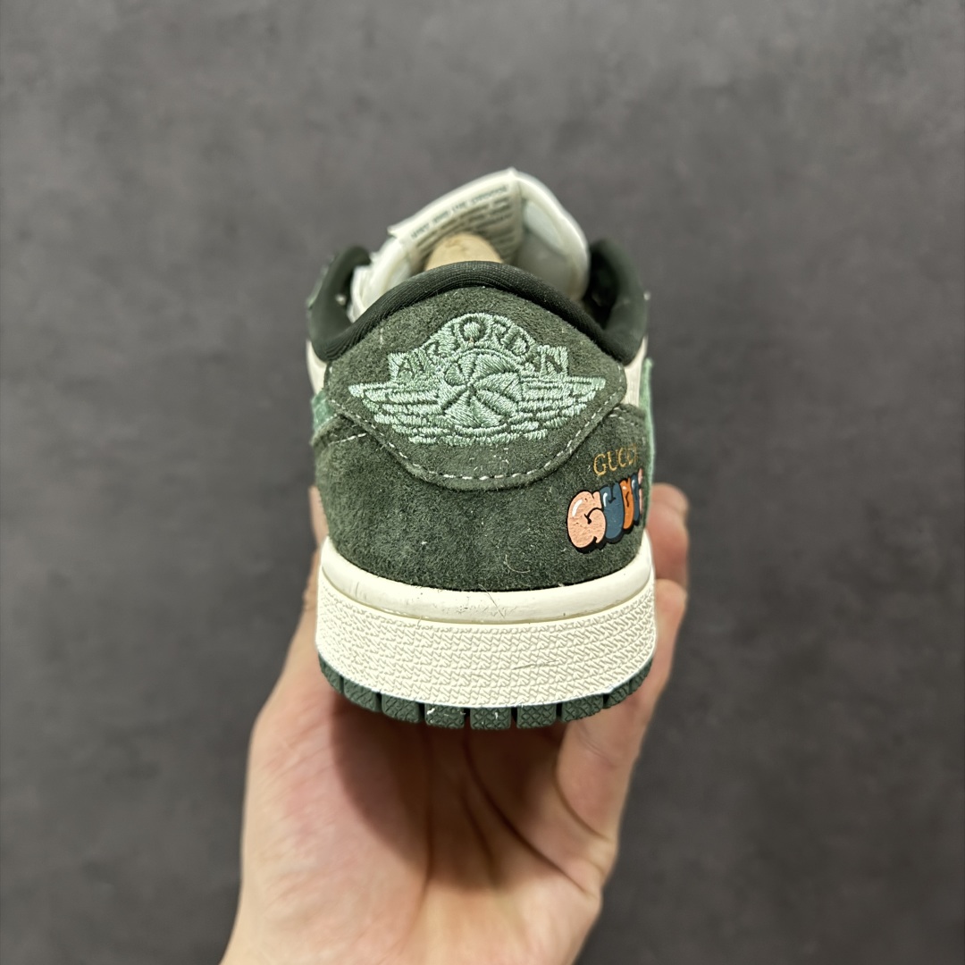 定制版Gucci x Air Jordan 1 春绿 XS2024-026